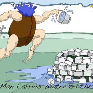 Beanman Carries Water to the Well by Simon Marshall