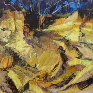 Uprooted - Covehithe cliffs by Mary Spicer